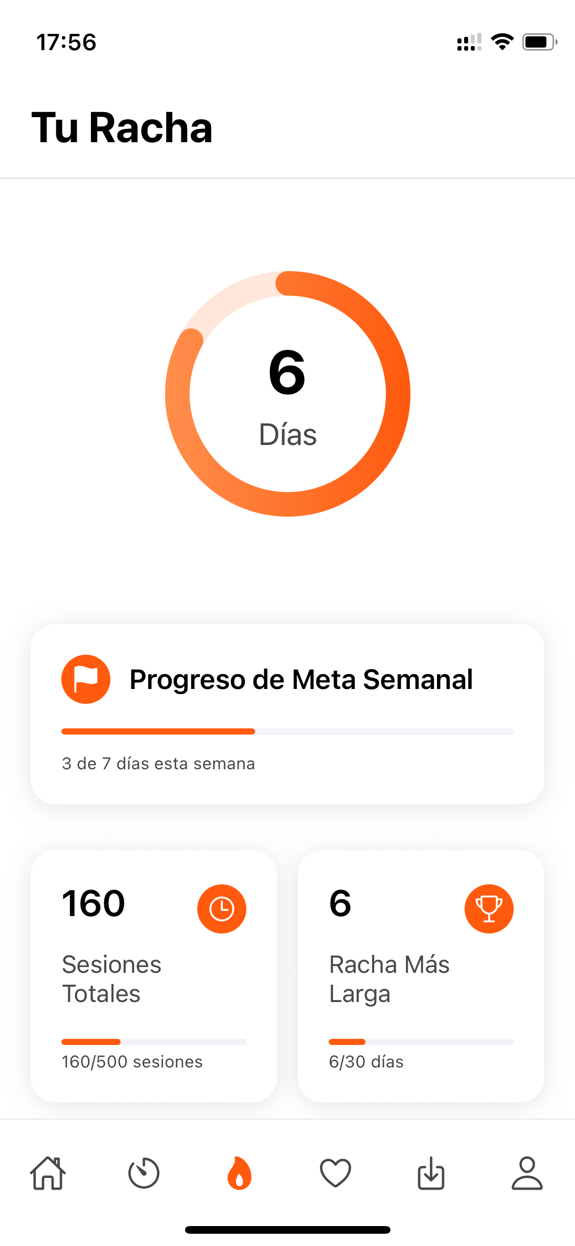 Racha diaria Clearmind